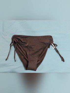 Old Navy Black Shimmer Side-Tie Bikini Bottoms NWT